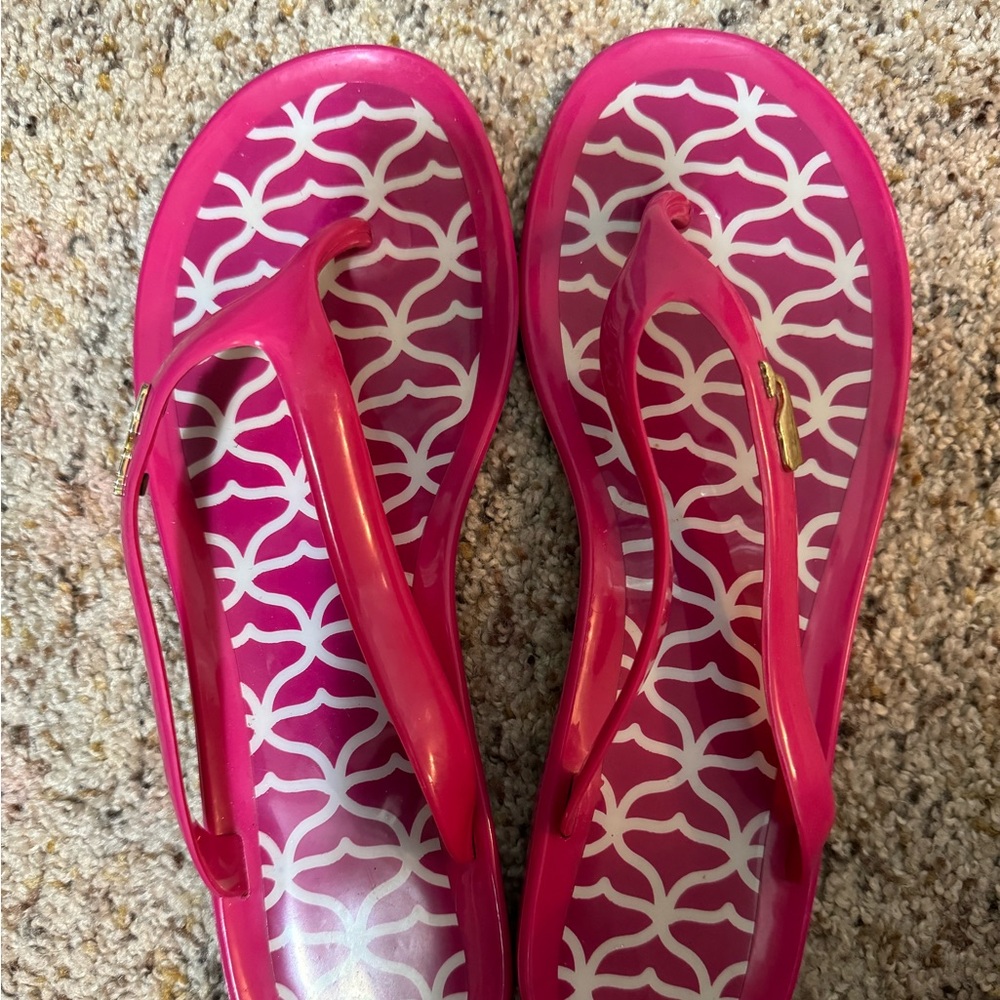 Vineyard vines women’s whale tail jelly flip flops